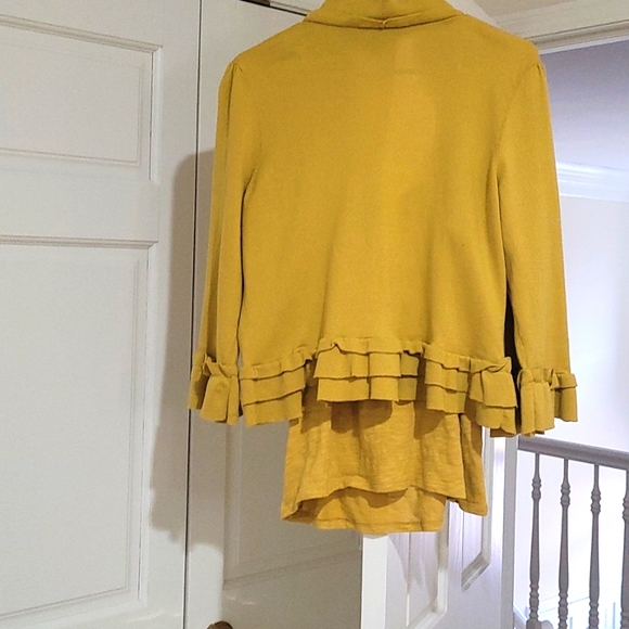 INC Mustard Camisole and cropped sweater XL - Picture 8 of 8